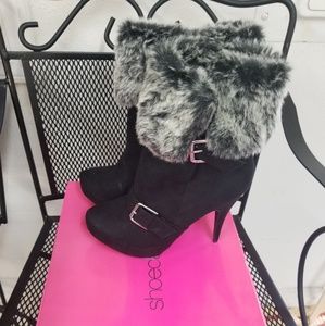 Shoes - Black High-Heel Booties, Size 10, New